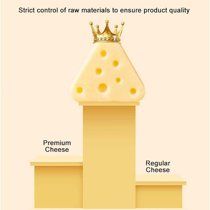 Hamster Triangle Cheese Teething Treats 300ml/Can (Freeze-dried Cheese 2.3gx8bags)