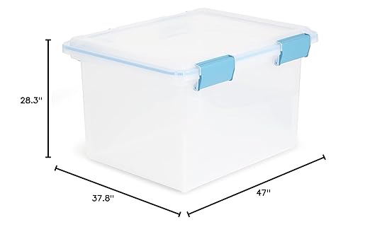 Sterilite Box Gasket Blue Aquarium 32 QT 19334304