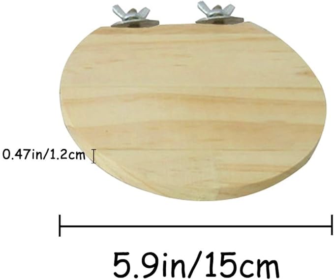 Hamiledyi Wooden Hamster Cage Platform Set 4Pcs Bird Wood Platform Hamster Rat Gerbil Mice Cage Accessories Platform Wood Perch Stand Board Habitat for Syrian Dwarf Hamsters Small Animals