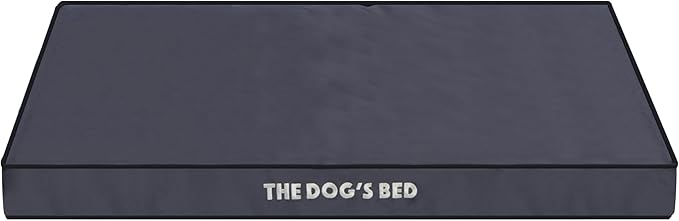 The Dog’s Bed Orthopedic Dog Bed, Large Grey with Black Trim, Waterproof, Supportive Dog Bed with Washable Replaceable Covers, Veterinary Approved