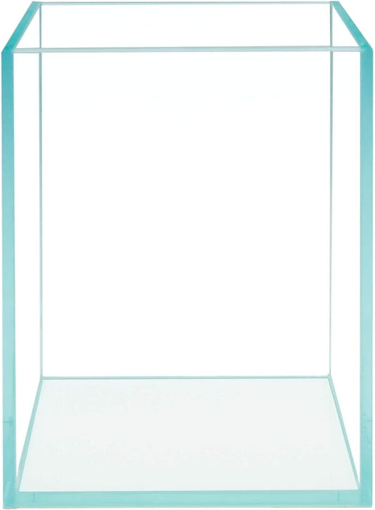 Nano Tall Rimless Frameless Extra Clear Glass Aquarium, Low Iron Glass Tank, 5mm Glass, White Leveling Mat Included, w/Lids Options