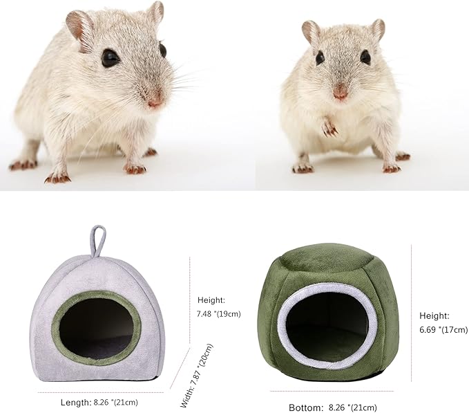 Avaner Guinea Pig Bed 2 Pack, Hamster Bed House, Guinea Pig Huts