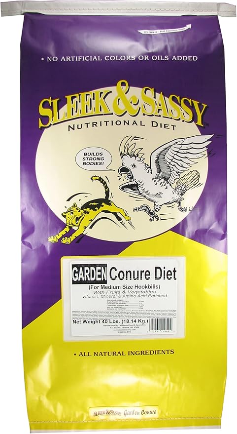 SLEEK & SASSY Garden Conure Parrot Food (40 lbs.)