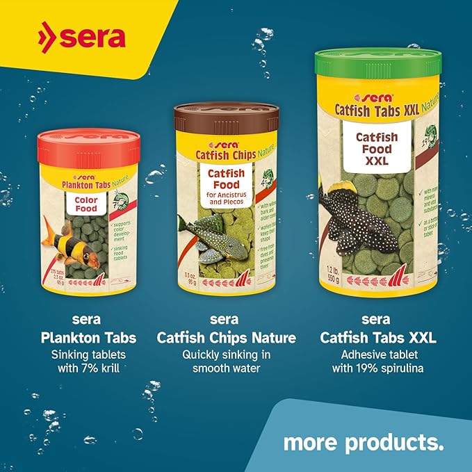 sera Viformo Nature Catfish Food 5.6 oz (250 ml) | Rich in gammarus & Seaweed Vitamins | Ideal for Bottom Feeders | No Artificial additives | Maintains Clear Water | 4% Protein-Rich gammarus