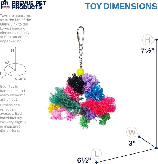 Prevue Pet Products 62636 Calypso Creations Over The Rainbow Bird Toy, Multi, Medium