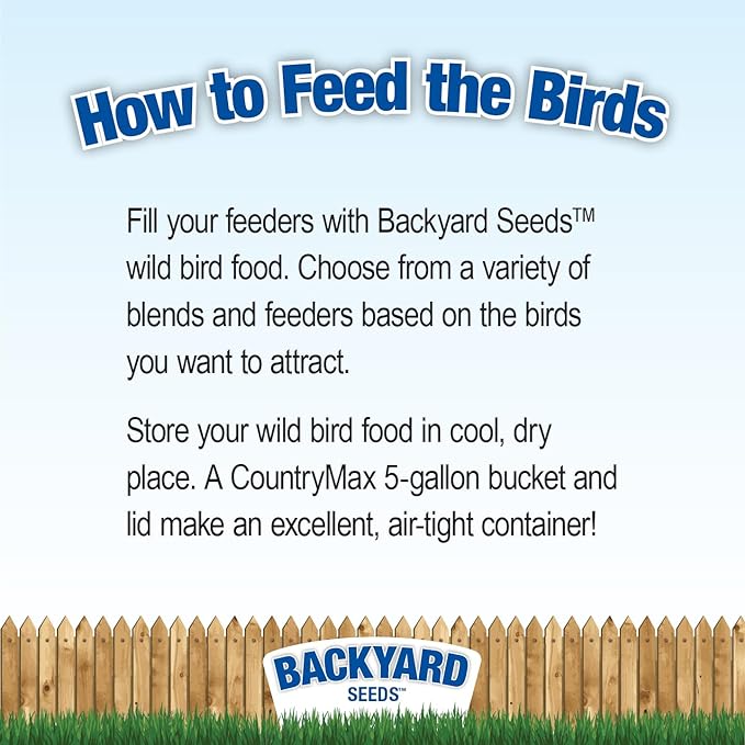 Backyard Seeds Songbird Blend Bird Seed Great Variety (14 Pounds)