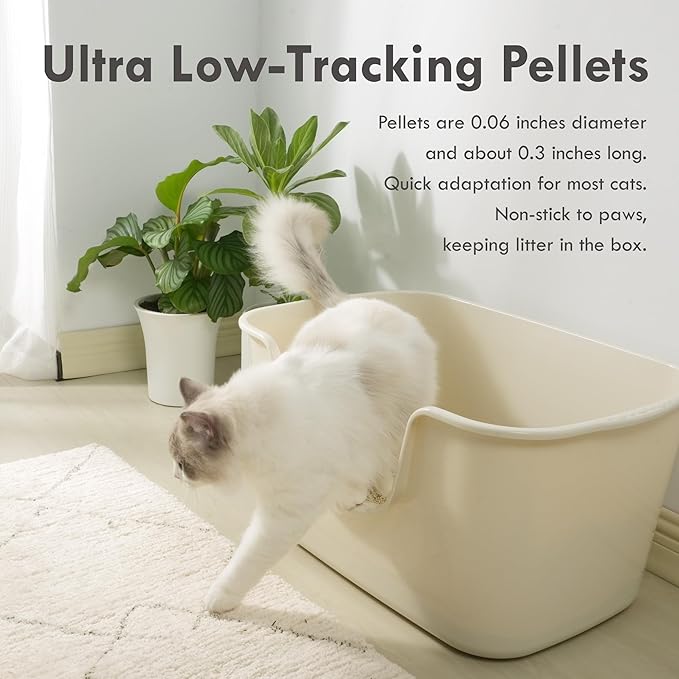 Lady N Cat Attract Tofu Litter – Natural Attractant Formula for Litter Box Training, Calming Pheromone for Multi-Cat Homes, Classic Pellet Shape for Standard Litter Box, 18lb