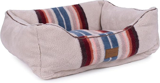 Pendleton Berber Kuddler Dog Bed - Serape Rosewood, M
