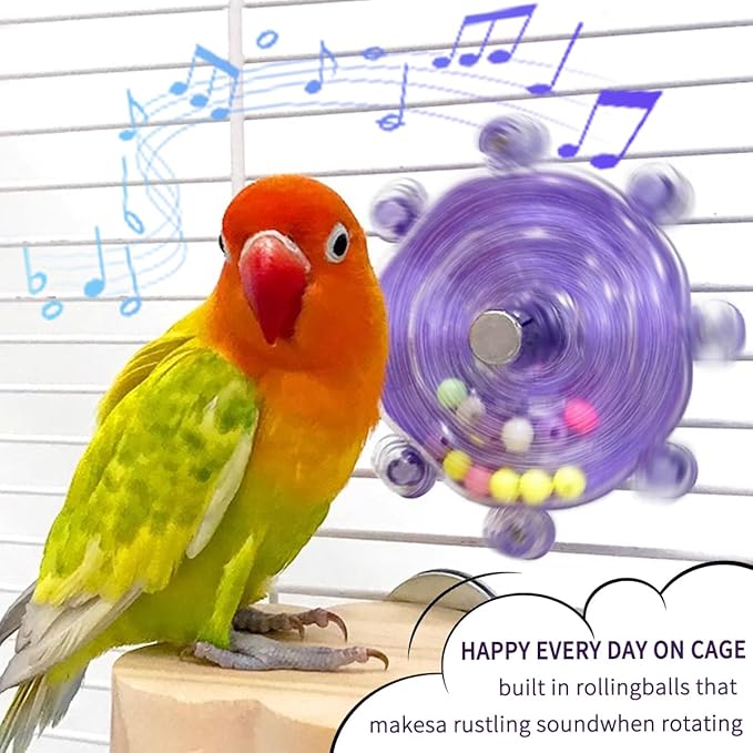 Budgie Toys, Parakeet Training Toys, Interactive Bird Educational Toys for Small Birds, Cockatiel Toys, Fun Parakeet Toys, Lovebird Toys, Quaker Parrot Toys, Sunbird Toys, Starling Toys(Blue)