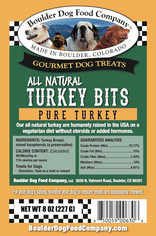 Boulder Dog Food Company Turkey Bits (8 oz x 3-Packs)