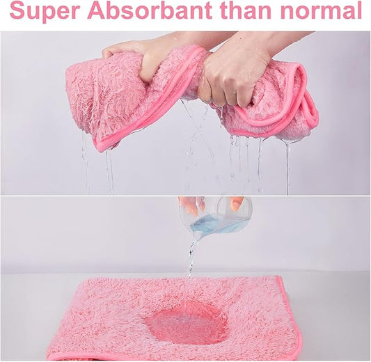 Bienbee Dog Bathrobe, Quick Drying Super Absorbent Dog Robes for After Bath, Warm Keeping Dogs Towel, Dogs Bath Supplies, Pink XXL