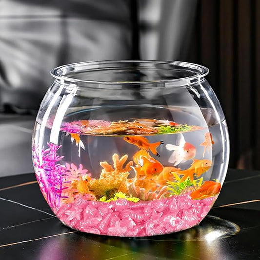 Kaiyuan Dynasty 300pc Fish Tank Glow in The Dark Rocks Glow Rocks for Fish Tank Glow in The Dark Stones Luminous Stones for Aquarium,Pink