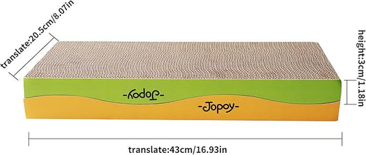 2 Packs cat Scratch pad Toys Reversible Scratching Cardboard,scratchers for Indoor Cats Sleep Play and Grind Claws