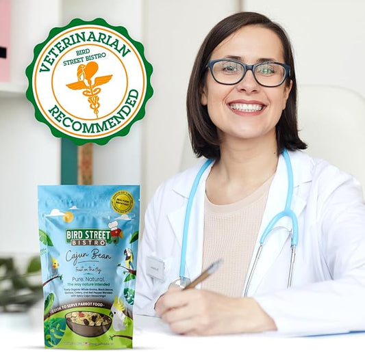 Parrot Food - Parakeet & Cockatiel Food - Cooks in 3-15 min with Natural & Organic Grains, Legumes, Healthy Fruits, Vegetables & Spices