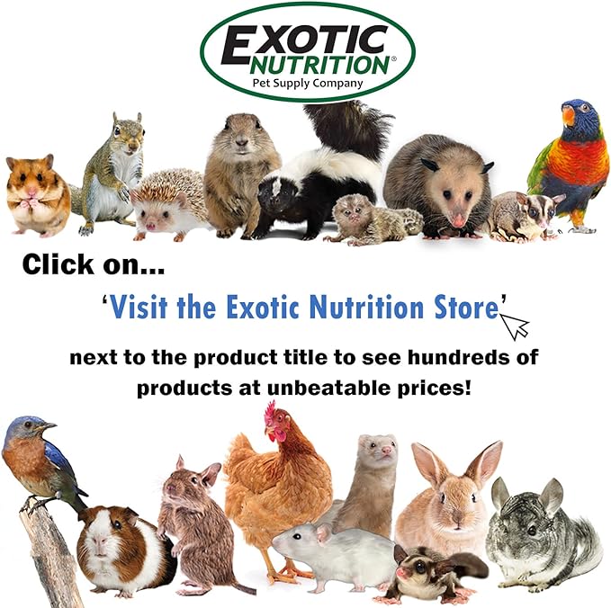 Exotic Nutrition Glider Complete 18 lb | Natural Fruit Bits | Sugar Glider Food