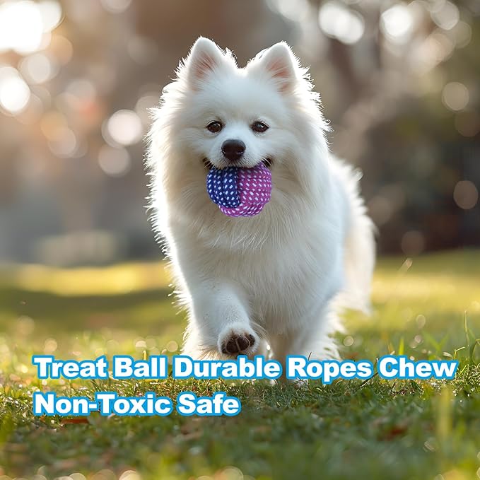 9 Pack Dog Toys for Teething, Entertainment, Puppy Chew Toys Pack with Cute Donkey Squeaky Toys, Treat Ball,Durable Ropes Chew Toys