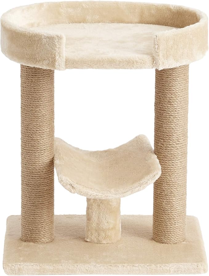 Two by Two Providence - Beige Scratching Post Cat Furniture - 21.1 in. Tall