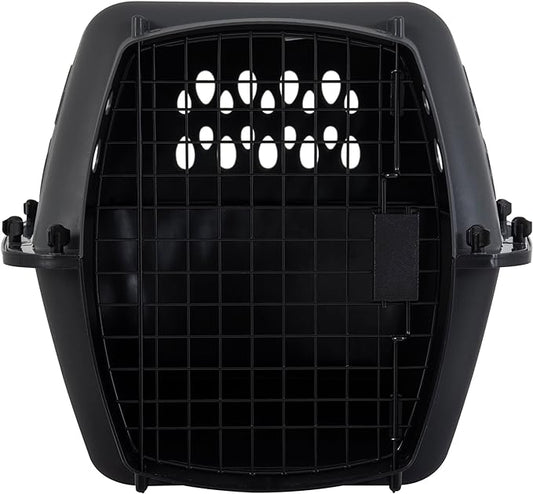 Petmate Pet Porter Dog Kennel 24", Dark Gray & Black, for Pets 15-20lbs, Made in USA