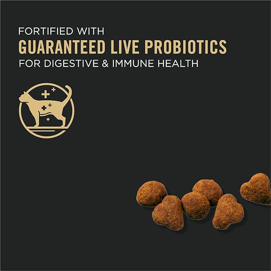Purina Pro Plan Senior Cat Food With Probiotics for Cats, Chicken and Rice Formula - 12.5 lb. Bag