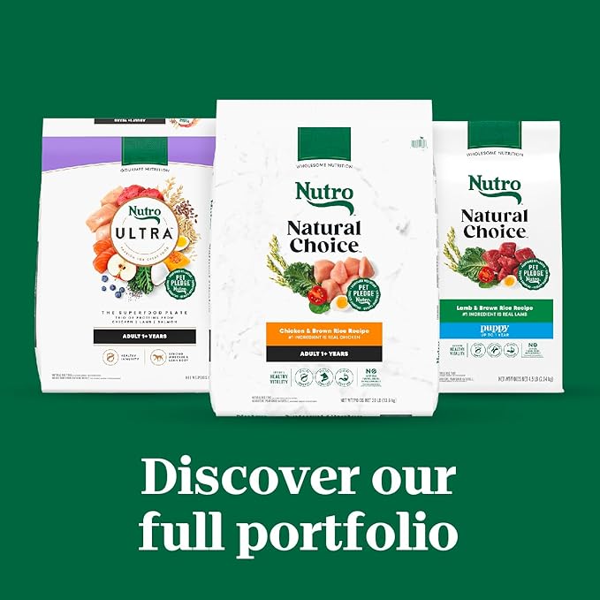 Nutro Natural Choice Small Bites Adult Dry Dog Food, Lamb and Brown Rice Recipe, 30 lbs.