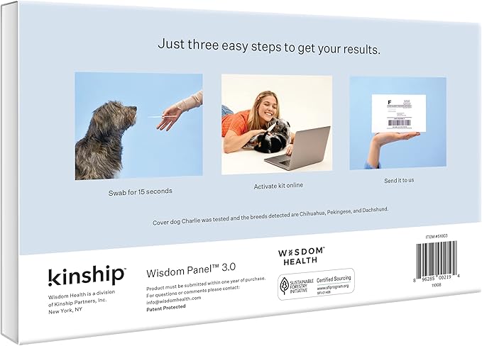 Wisdom Panel Breed Discovery Dog DNA Kit: Most Accurate Dog Breed Identification, Test for 365+ Breeds, MDR1 Health Test, Ancestry, Relatives
