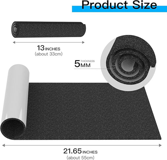 22×13 in Aquarium Leveling Mat for Fish Tank Under Tank Foam, 6mm Thick with Adhesive Backing Aquarium Mat Easy to Cut to Protect The Bottom of The Water Stable and Shockproof