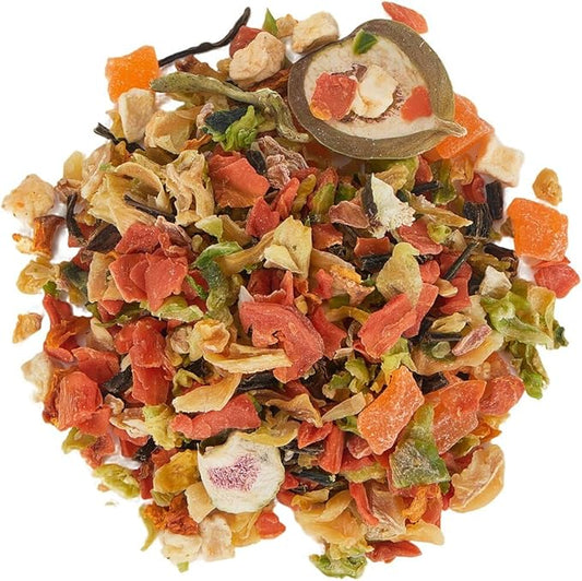 Sugar Glider Treats-11oz Dried Fruit-Vegetable Mix,Rabbit Food, Parrots, Sugar Gliders,Chinchillas, Marmosets, Iguanas,Lizards, Bearded Dragons,Skunks,Birds, Small Herbivores.