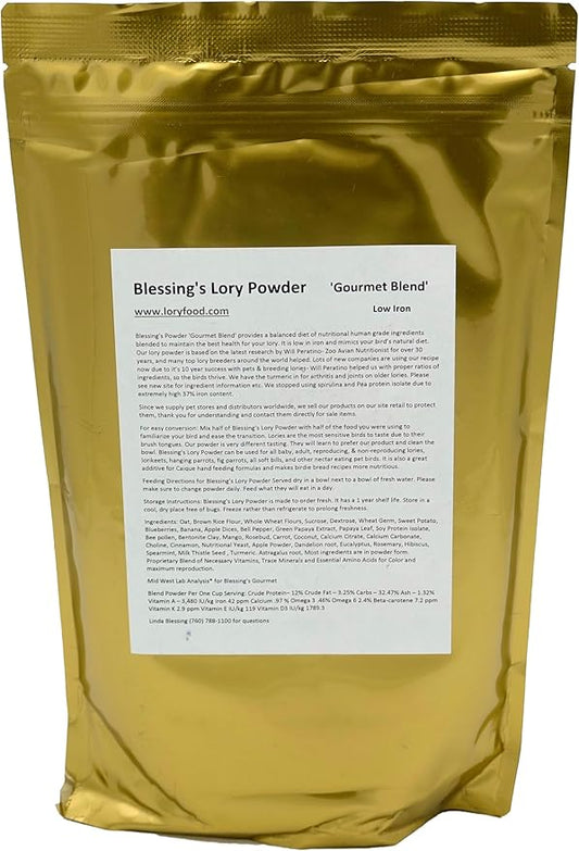 Blessings Gourmet Lory Powder Dry Lorikeet Food (2Lb)
