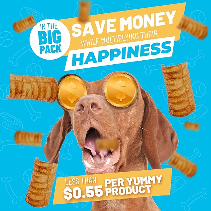 Sitka Farms Beef Trachea Canoes 3" Split Trachea - 50 Count - 100% Natural Single Ingredient - Rich in Glucosamine and Chondroitin - Healthy and Easy Digest Cow Premium Treat