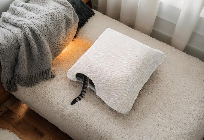 Peekaboo Cat Cave Small Square Tunnel pet House, Comes with Two Protective Covers as a Gift