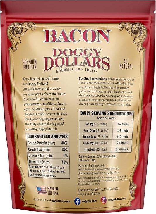 – Natural Gourmet Bacon Dog Treats (32oz)