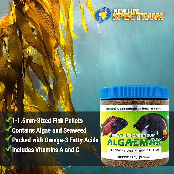 New Life Spectrum AlgaeMax Regular 150g (Naturox Series)