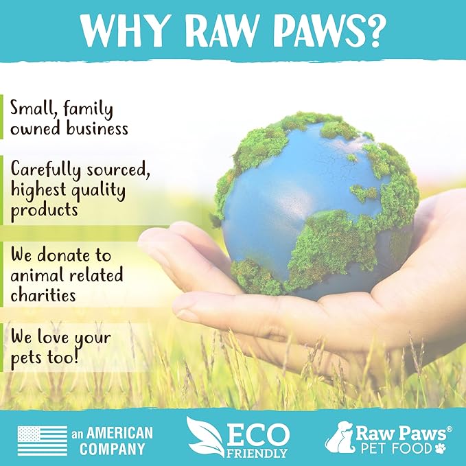 Raw Paws Freeze-Dried Green Beef Tripe for Dogs & Cats (16-Ounce) - Made in USA - Green Beef Tripe Dog Food - Raw Freeze Dried Green Tripe