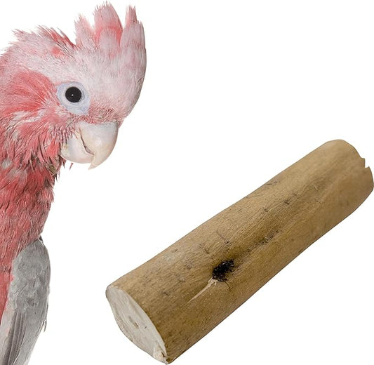 by M&M 5496 Natural Sola Skin Log Pk2 - Handmade Natural Sola Wood Bird Foot Toys, Lightweight, Easy for Beaks and Feet to Shred, Delightful of Pet Birds