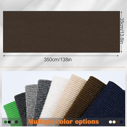 Cat Scratch Furniture Protector - 138" x 13.8" Trimmable Self-Adhesive Cats Claws Scratch Pads, DIY Cat Climbing Couch Protector for Scratch Post Cat Tree Replacement Indoor (Brown)