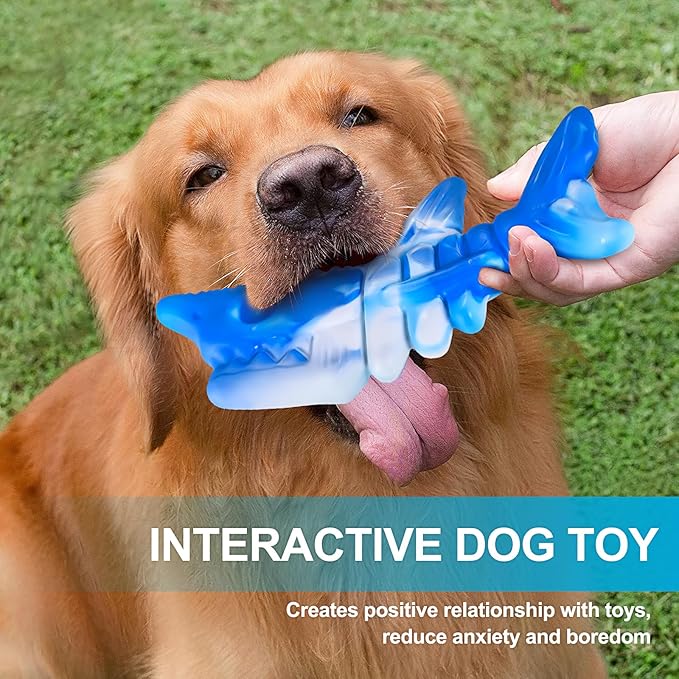 KXK Durable Dog Chew Toys for Aggressive Chewers Large Medium Small Breed, Tough Dog Toys for Large Medium Small and Puppies Teeth Cleaning, Pet Toy with Durable Nylon
