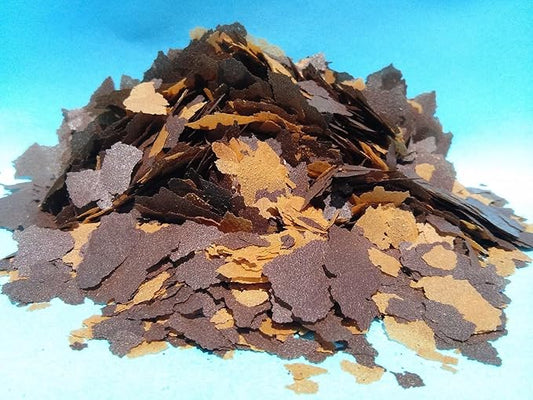 Aquatic Foods Inc. Flakes - 45% California Blackworm & Earthworm Flake Mix for Discus, Cichlids, Tetras, Guppies, Live Bearers, All Community Tropical Fish - Premium AF Flakes - 1/8-lbs