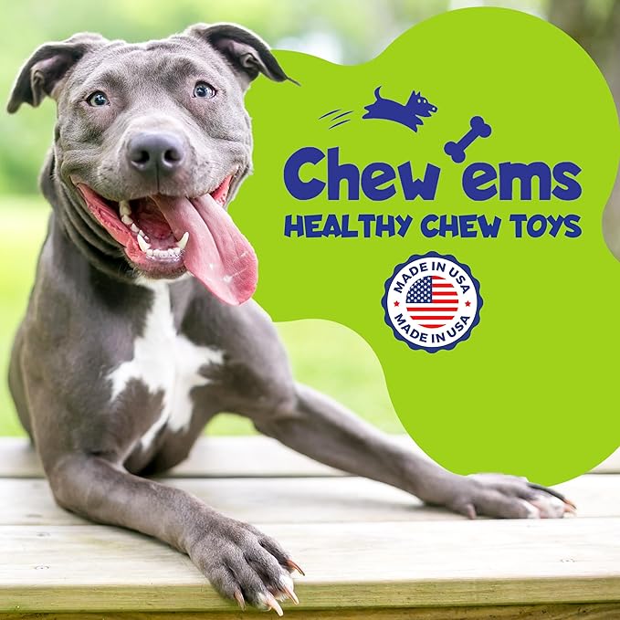 Chew'ems Durable Chewy Dog Toys | Long-Lasting & Flavorful Chew Dog Toys, Large Dog Breeds | Large Dogs, Chicken-Flavored