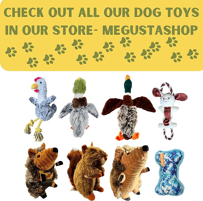Dog Squeak Toys Squirrel, Interactive Dog Toy for Small, Medium and Large Breeds, Dog Toys Stuffed with Squeaky, Stuffed Dog Toy with Squeaky Stuffed & Animals Chew Toy for all Dogs Pet.