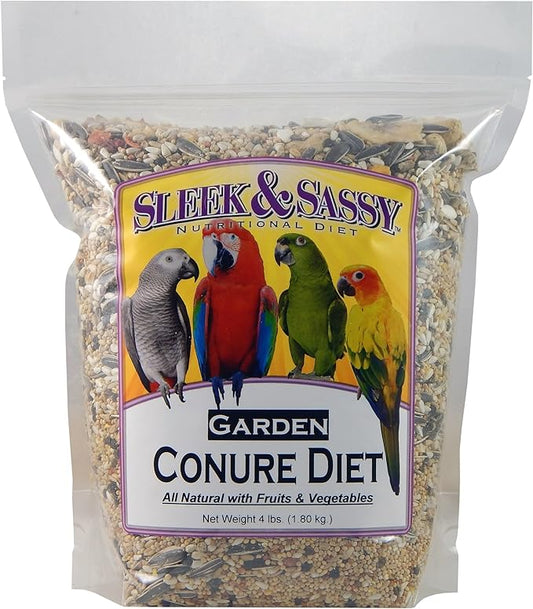 SLEEK & SASSY Garden Conure Parrot Food (4 lbs.)