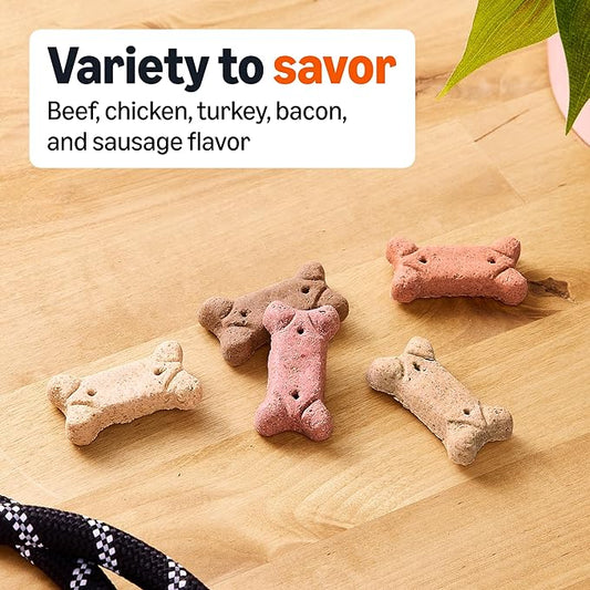 Amazon Basics Multi Flavor Biscuits Dog Treats 5 lb. Box