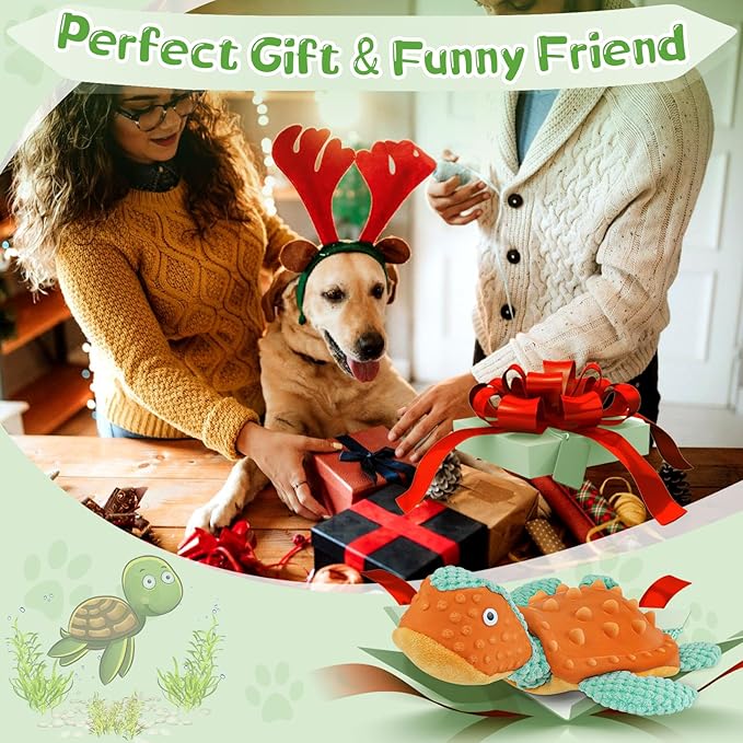 Large Squeaky Dog Toys - Plush Tug of War Toy for Small/Medium/Large Dogs Puppy Toys for Teething Training