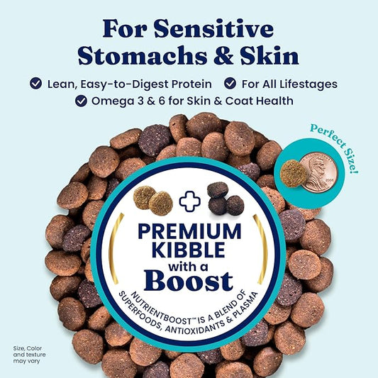 Solid Gold Dry Dog Food for Sensitive Stomachs - Grain Free & Gluten Free w/Venison, Pumpkin & Probiotics for Gut Health & Digestion - Sensitive Stomach Dog Food for All Ages - Nutrientboost –3.75LB