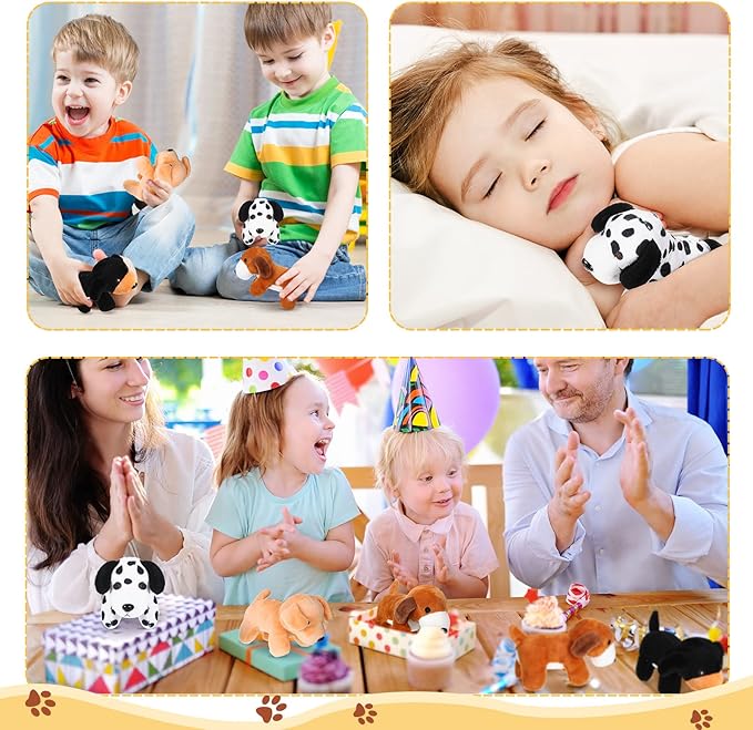 Sosation 20 Pcs Mini Plush Stuffed Dogs Bulk Dog Party Favors Adopt a Puppy Toy Soft Plush Animal for Kids Birthday Classroom Gift Goodie Bag Stuffers Christmas Stocking Fillers Decoration