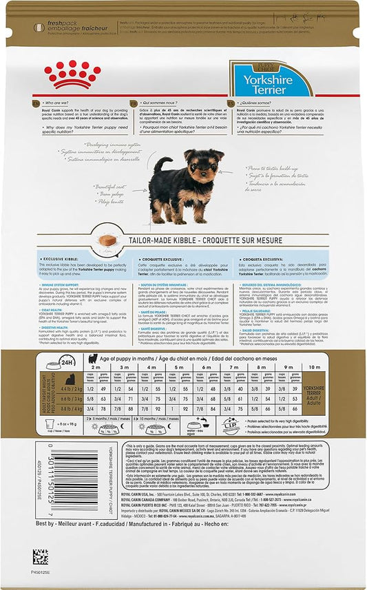 Royal Canin Breed Health Nutrition Yorkshire Terrier Puppy Dry Dog Food, 2.5 lb Bag