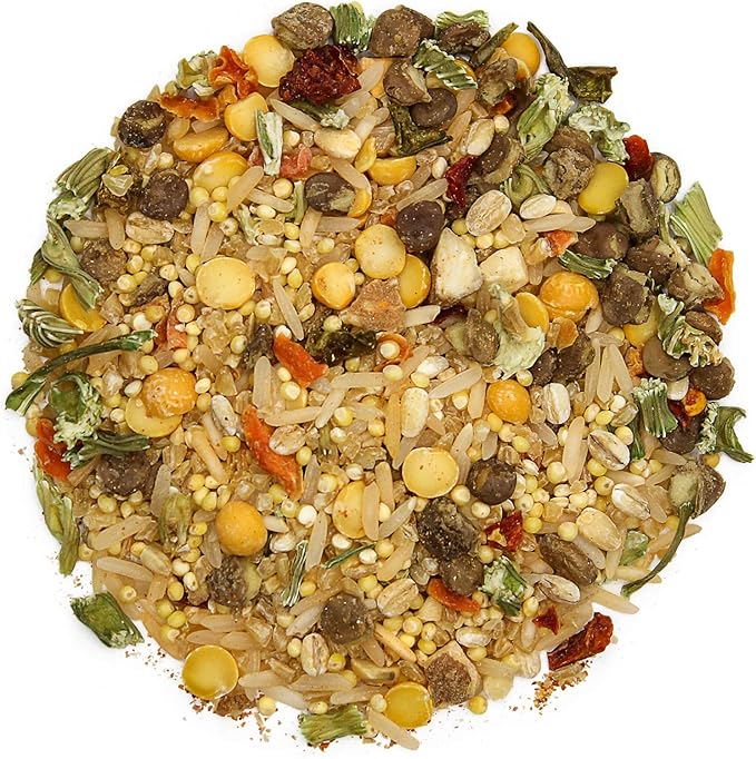 Parrot Food - Parakeet & Cockatiel Food - Cooks in 3-15 min w/Natural & Organic Grains, Legumes, Non-GMO Fruits, Vegetables & Healthy Spices