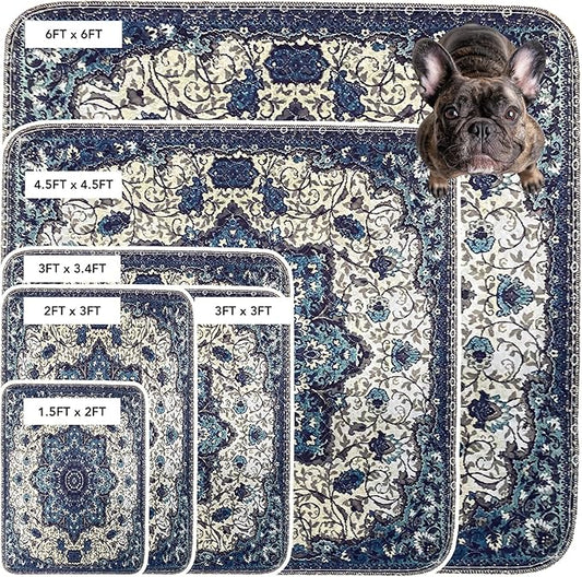 PUPIBOO Washable Pee Pads for Dogs and Cats - Super Absorbent Reusable Puppy Training Pads - 100% Waterproof, Leak-Proof & Non-Slip Whelping Pads for Pet Housebreaking