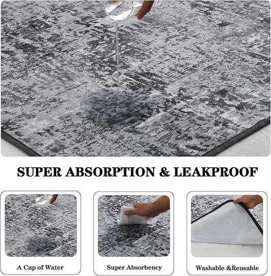 Qeils Washable Pee Pads for Dogs, 2 Pack Reusable 36"x41" Super Absorbent Leakproof Training Pads, Non-Slip Potty for Crate, Floor, Couch, Whelping Litter Mat Puppy Supplies