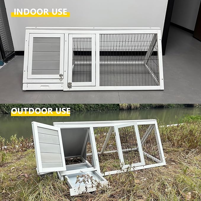 Chicken Coops and Rabbit Hutches with Run, Indoor Outdoor Hamster Cage, Wooden Brooder Boxes for Small Animal