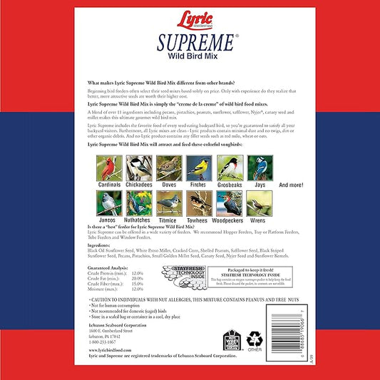 LEBANON SEABOARD SEED 26-47293 Supreme Bird Seed, 40 lb